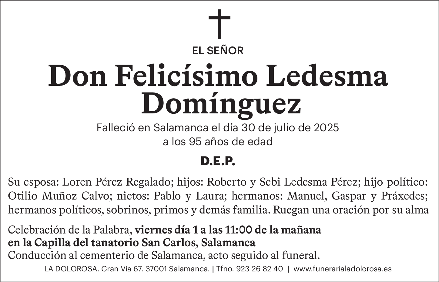 Felicísimo Ledesma Domínguez