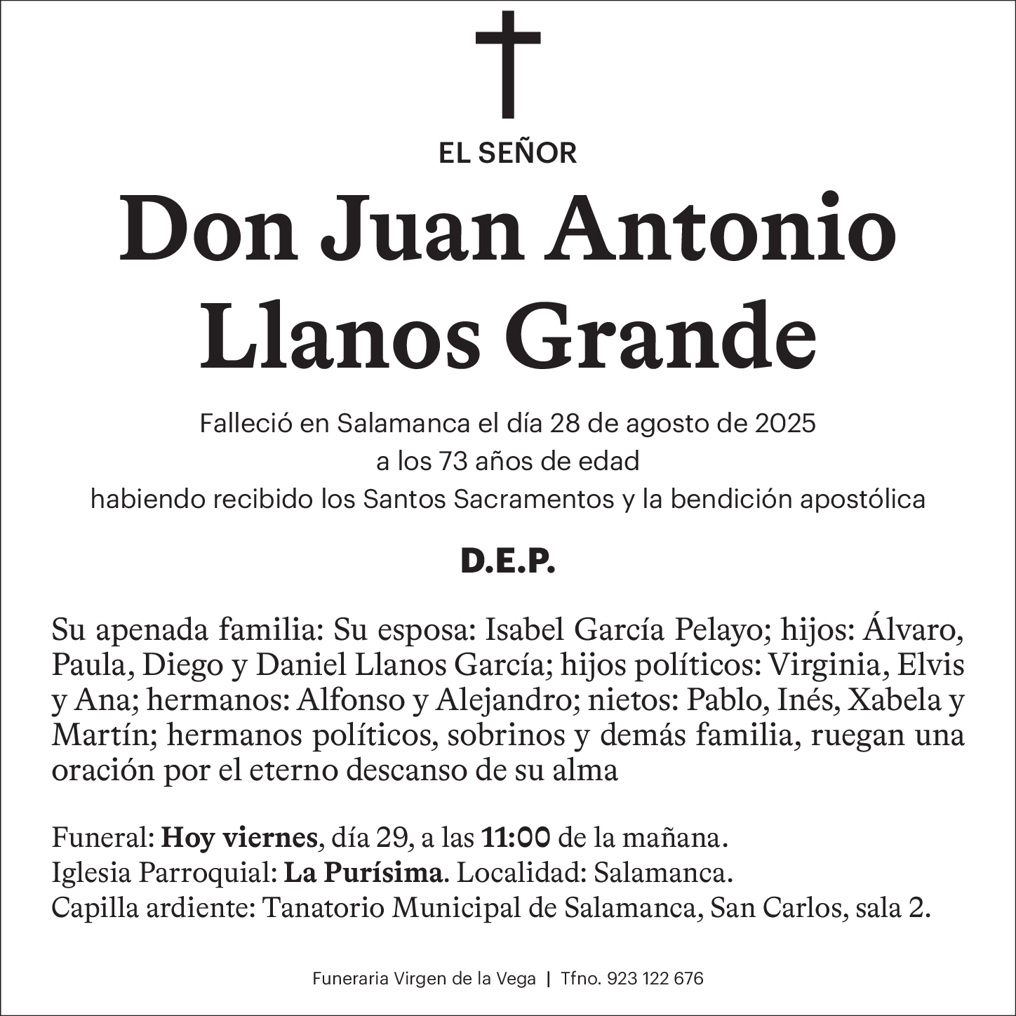 Don Juan Antonio Llanos Grande