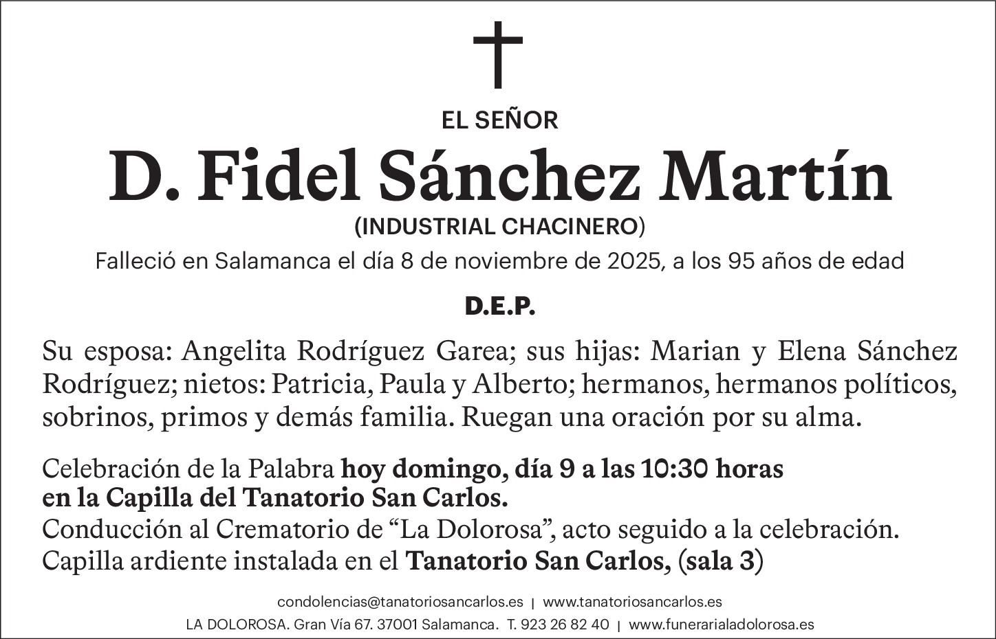 D. Fidel Sánchez Martín