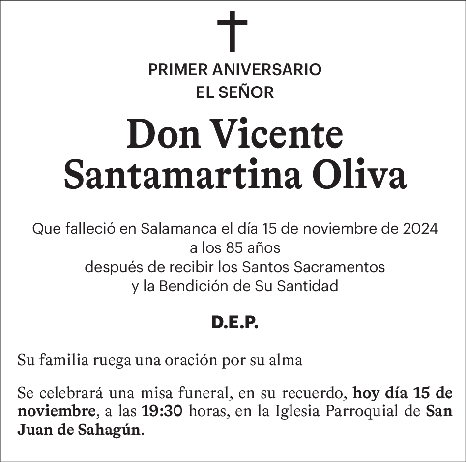 Don Vicente Santamartina Oliva