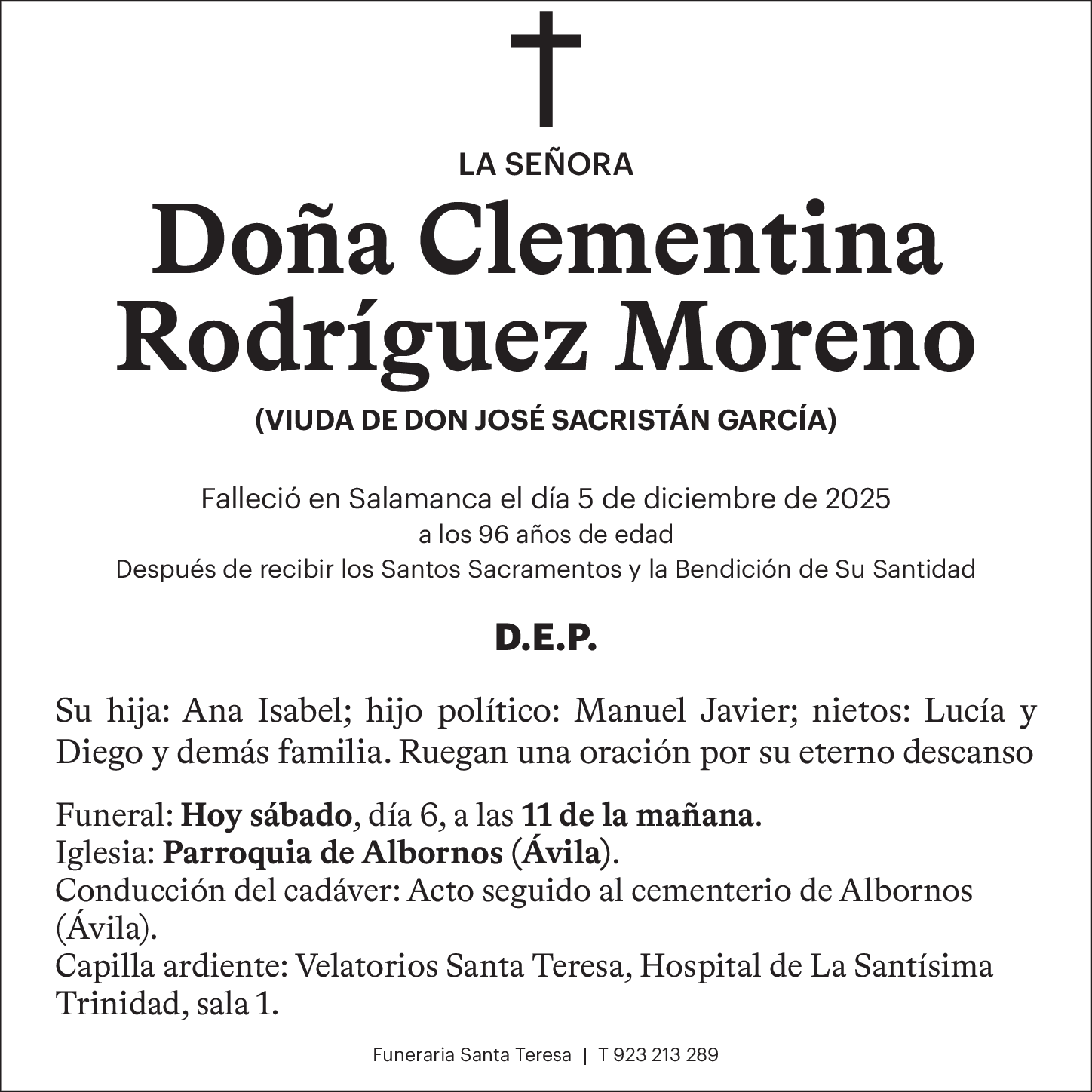 Doña Clementina Rodríguez Moreno