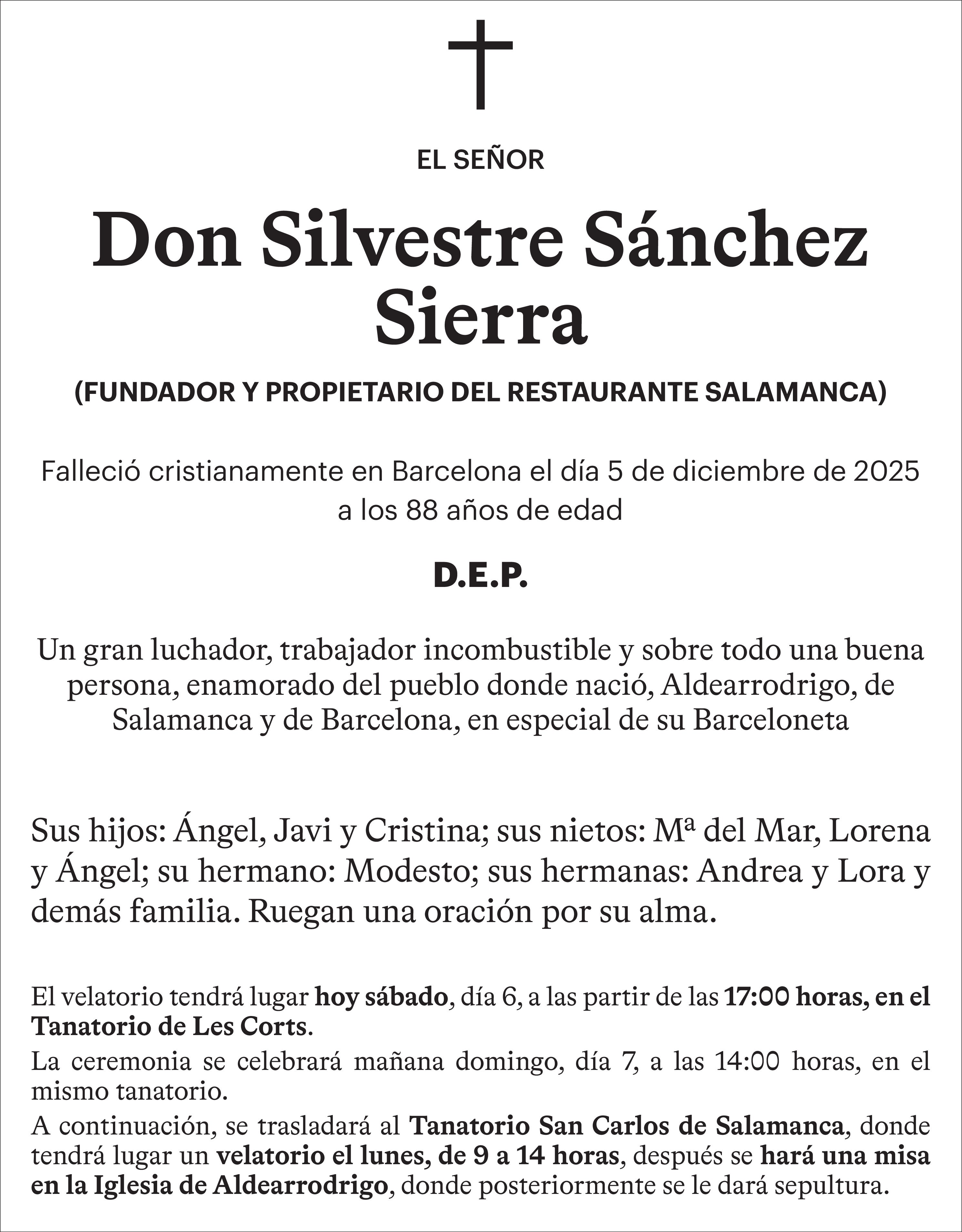 Don Silvestre Sánchez Sierra