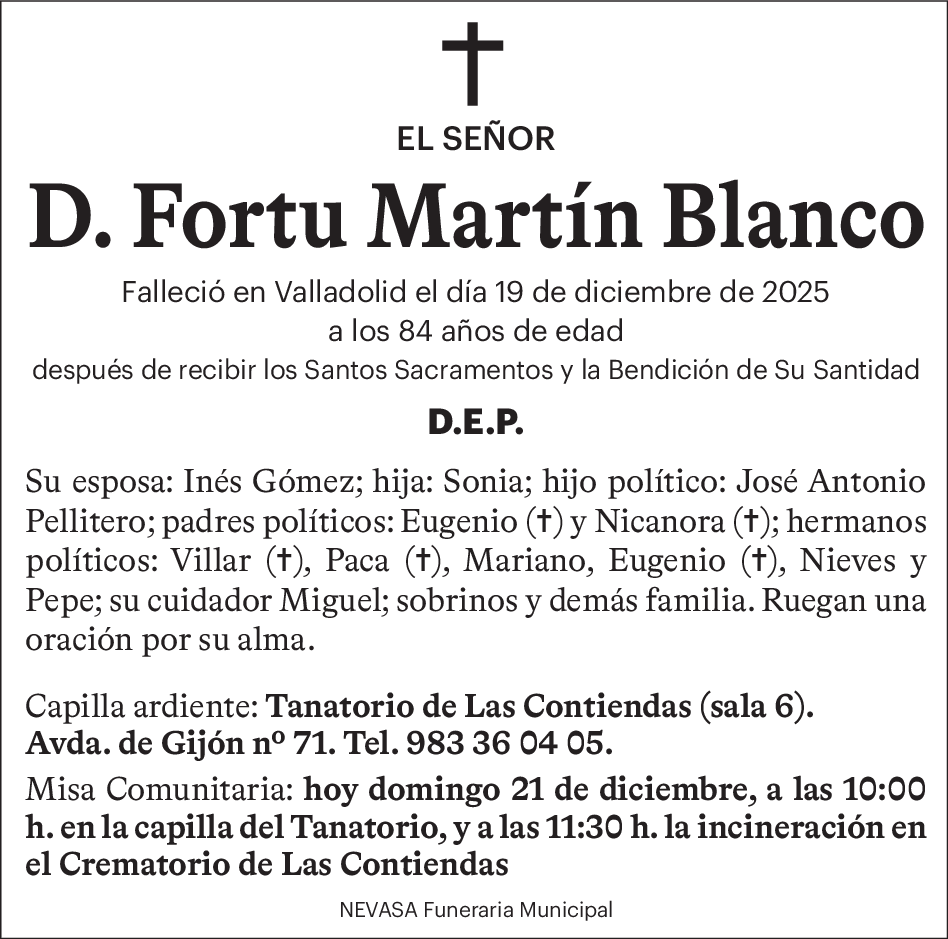 D. Fortu Martín Blanco
