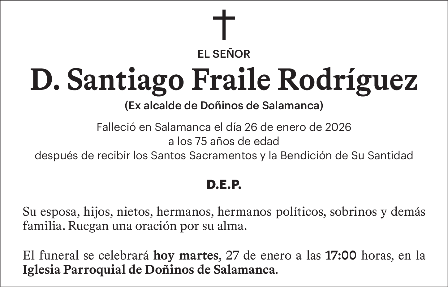 Don Santiago Fraile Rodríguez