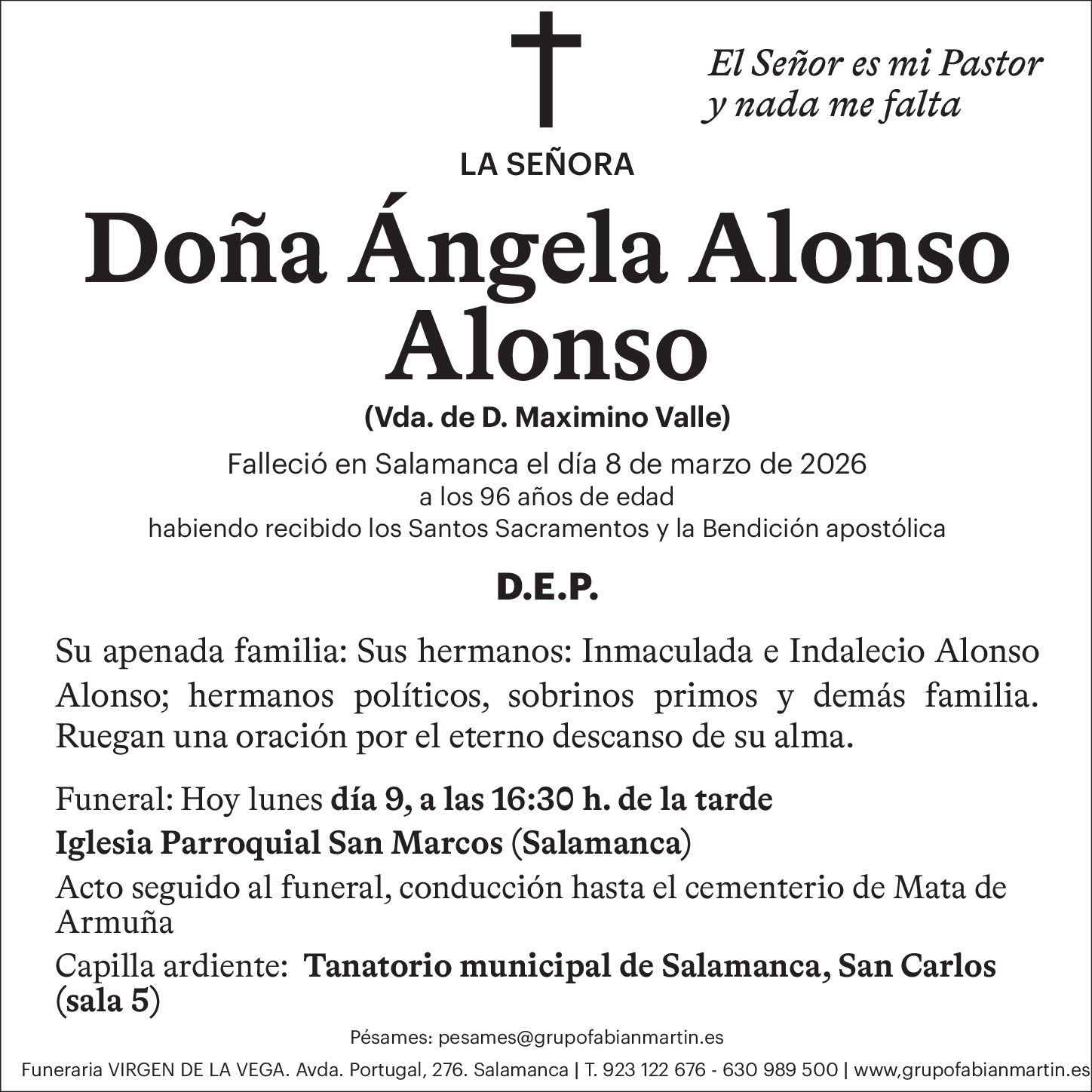Doña Ángela Alonso Alonso
