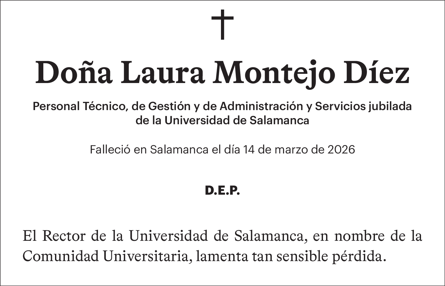 Doña Laura Montejo Díez