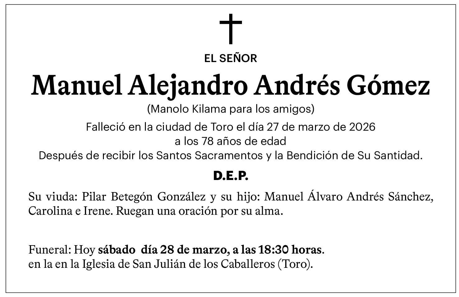 Manuel Alejandro Andrés Gómez