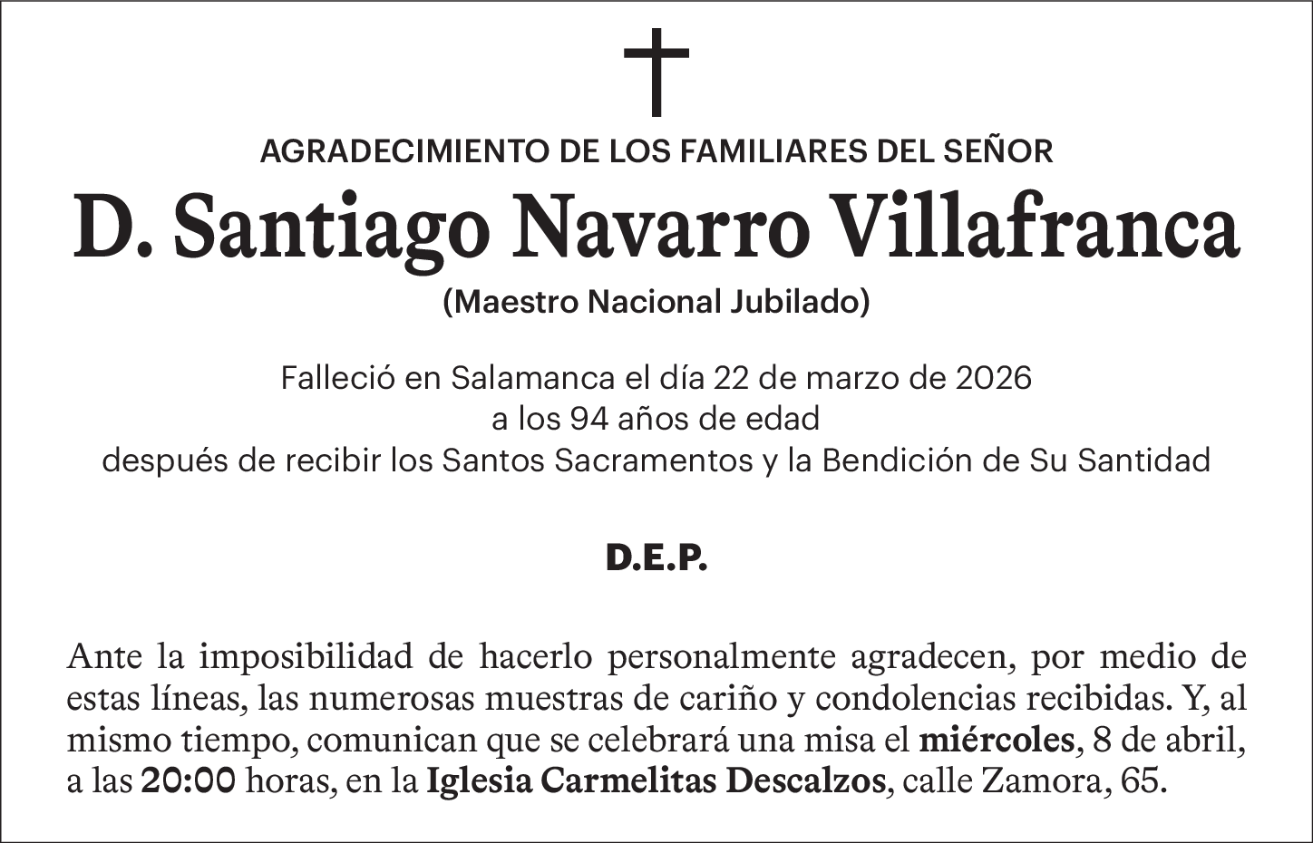 Don Santiago Navarro Villafranca