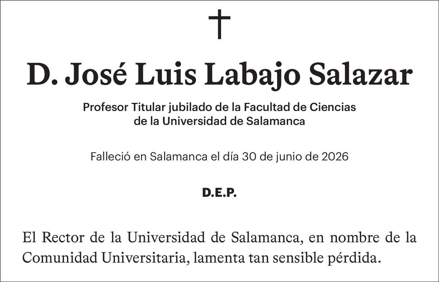 Don José Luis Labajo Salazar