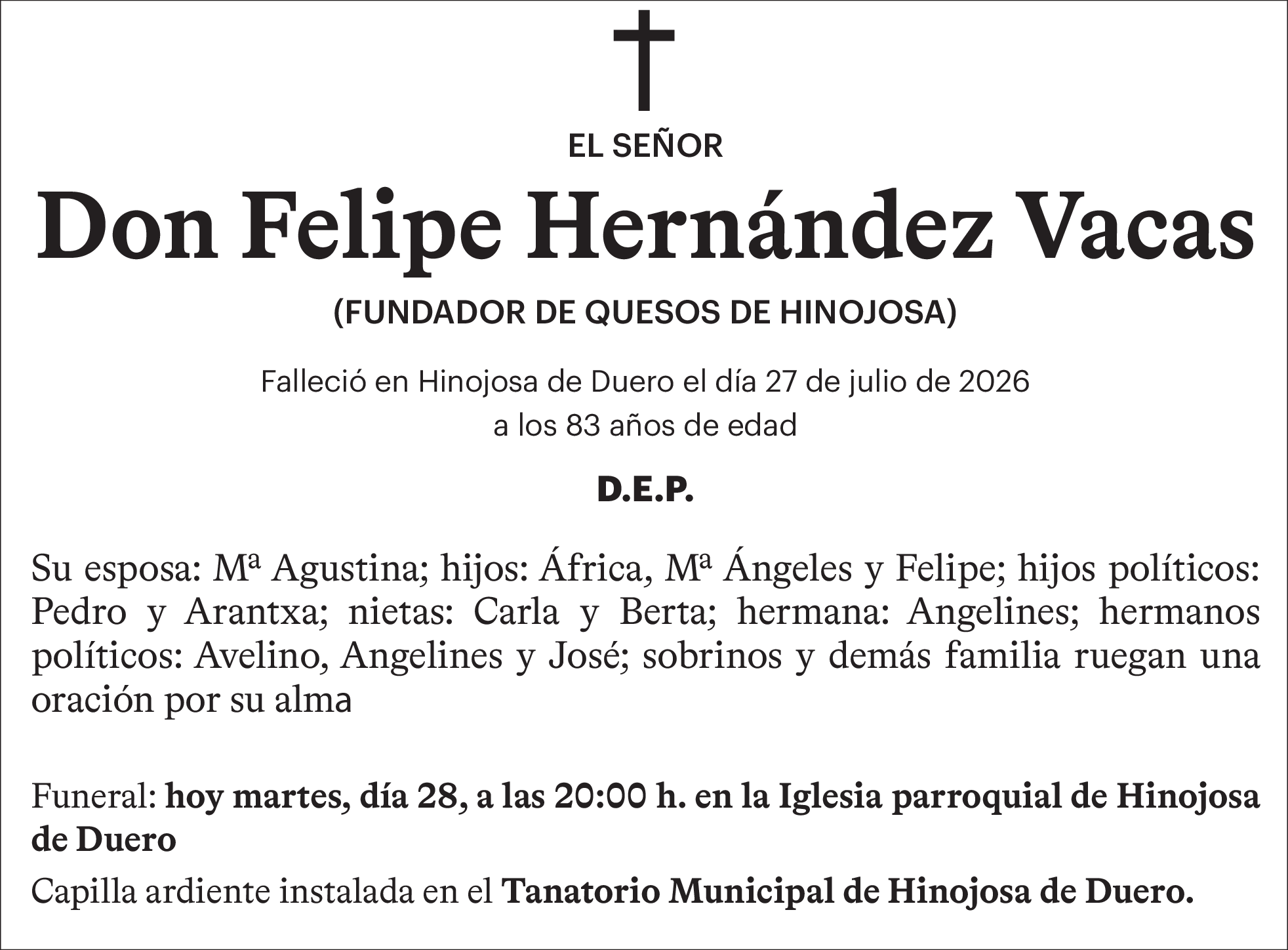 Don Felipe Hernández Vacas