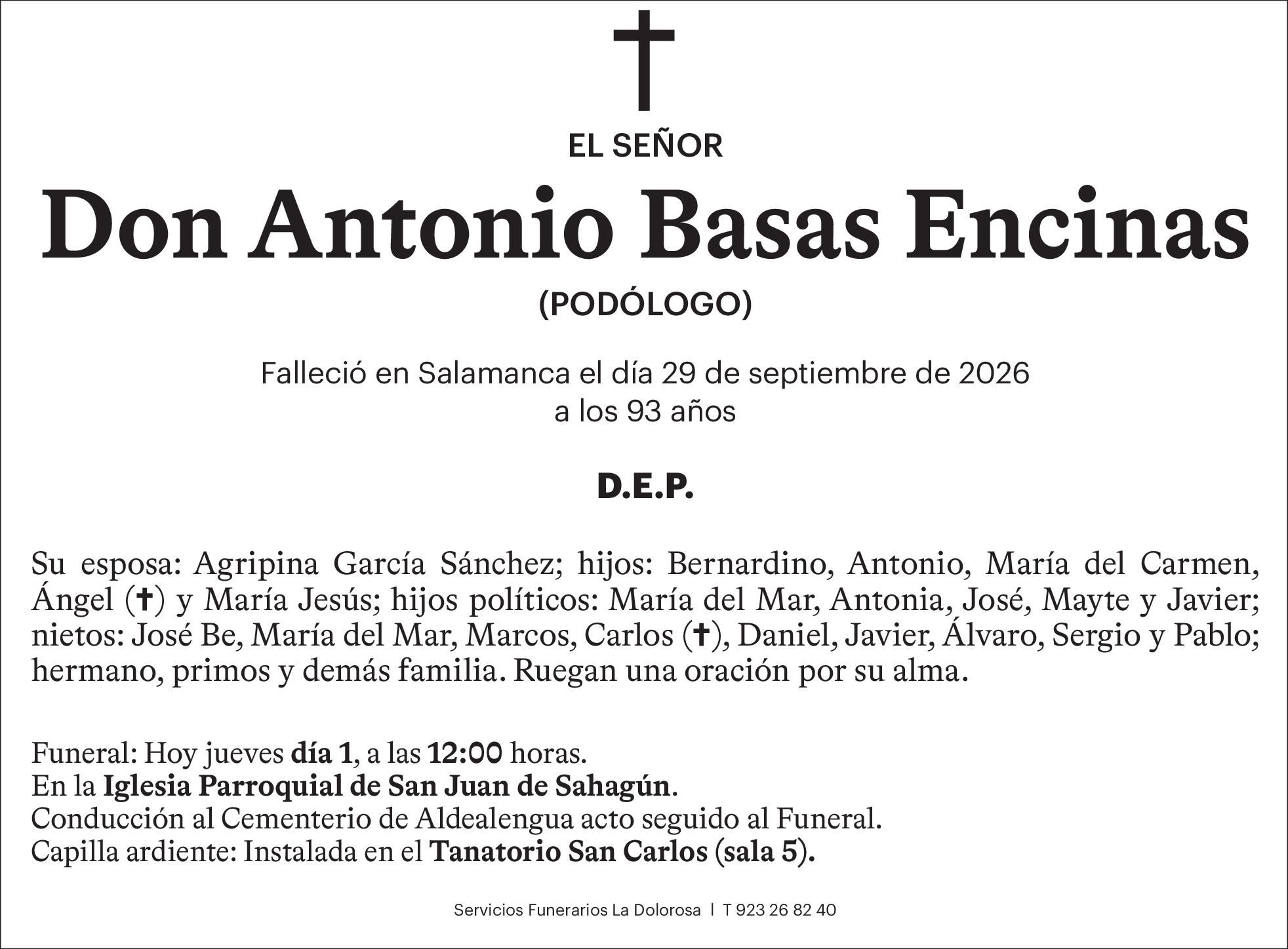 Don Antonio Basas Encinas