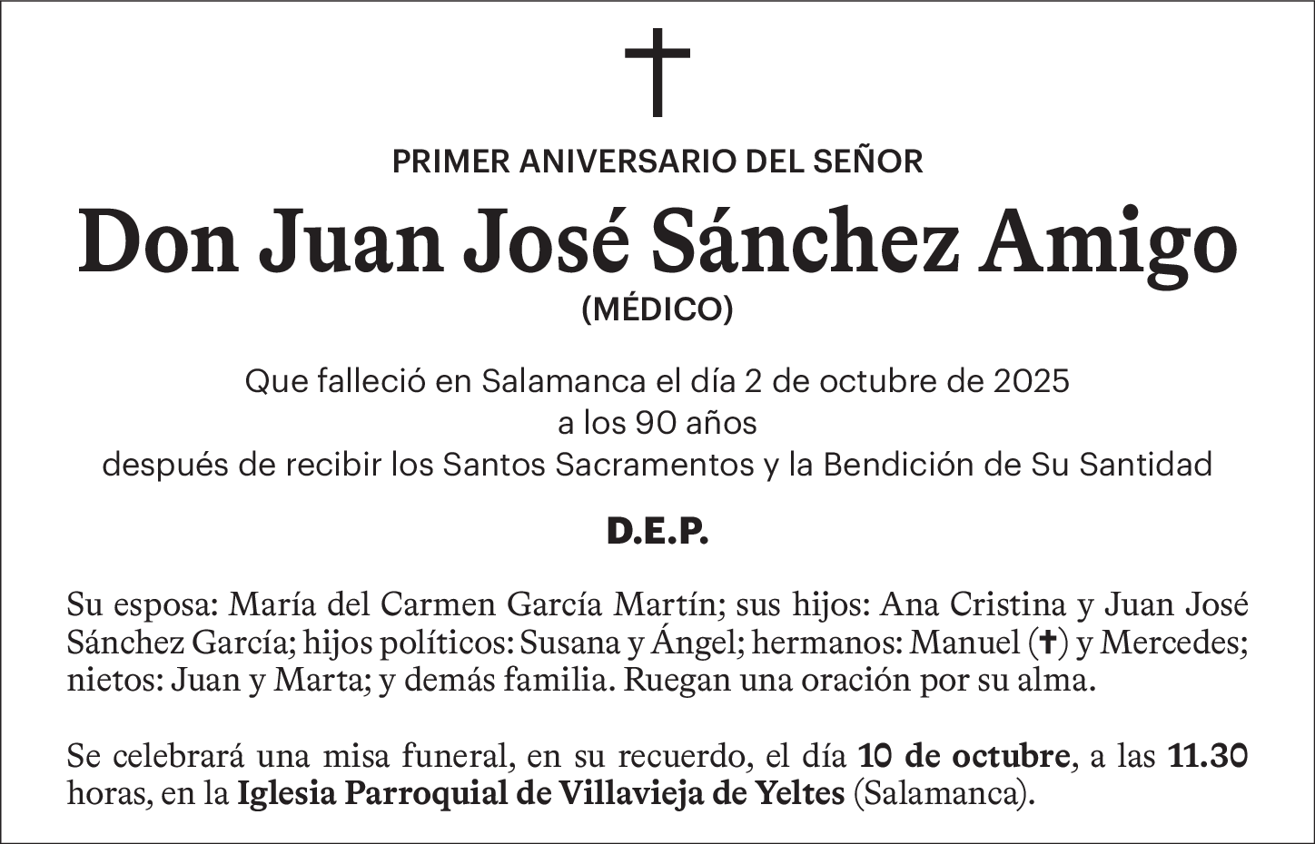 Don Juan José Sánchez Amigo